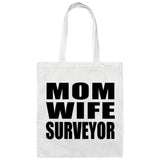 Mom Wife Surveyor - Tote Bag White