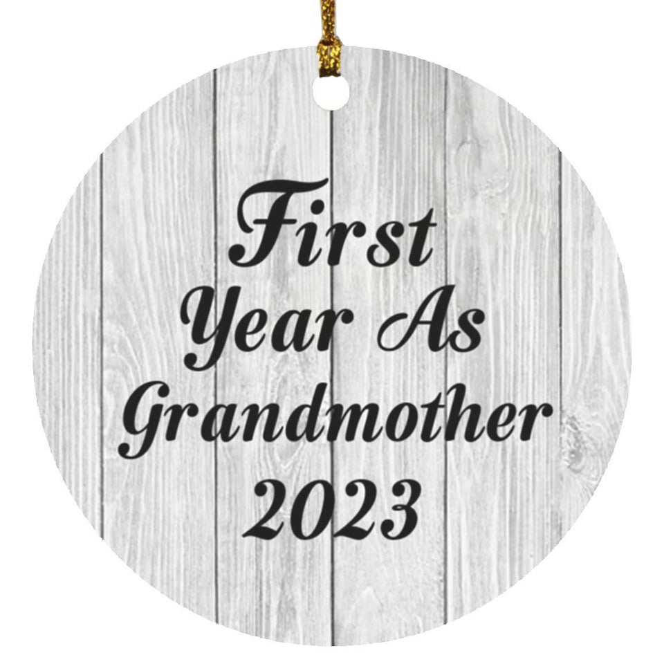 First Year As Grandmother 2023 - Circle Ornament F