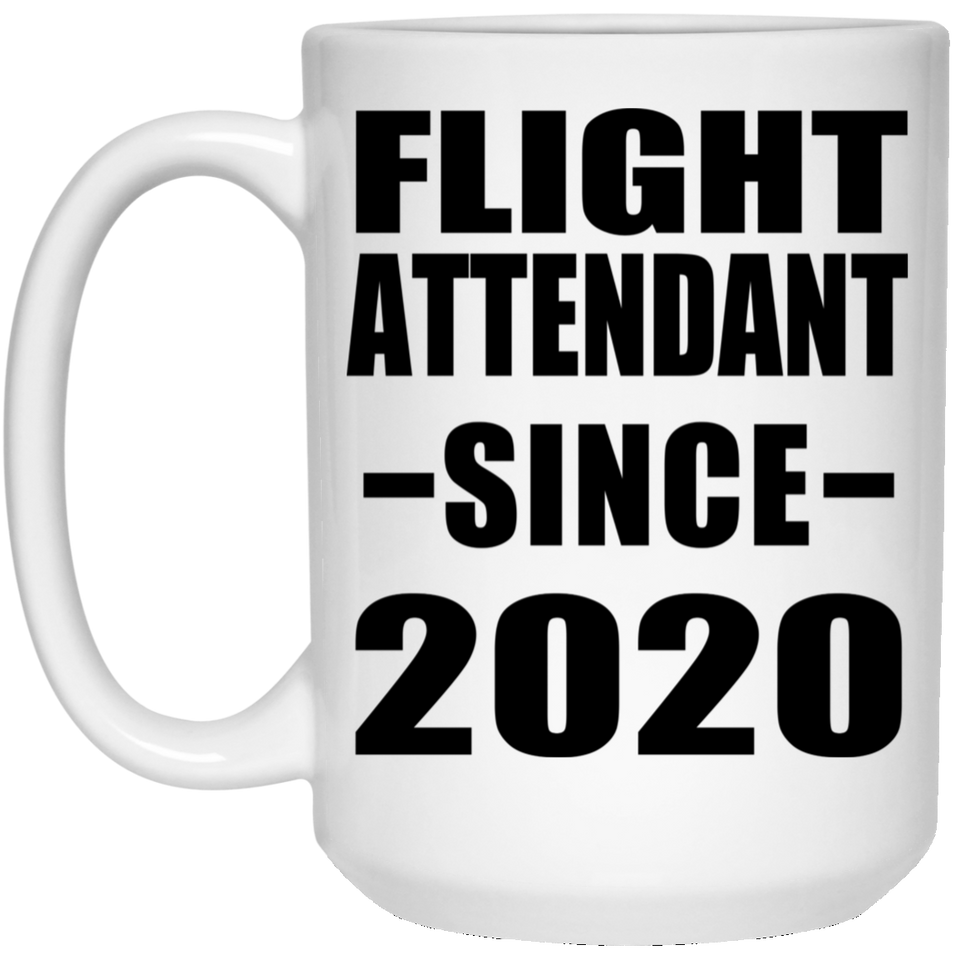Flight Attendant Since 2020 - 15oz Coffee Mug