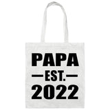 Papa Established EST. 2022 - Tote Bag White