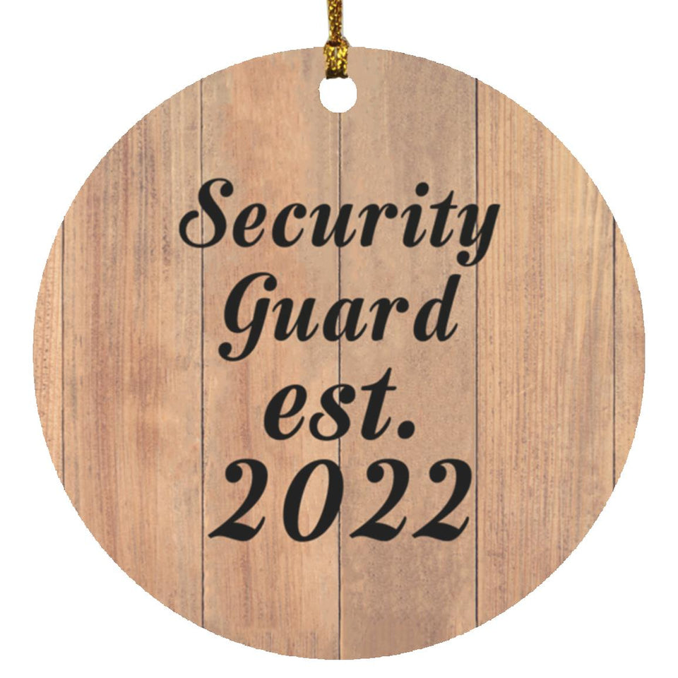 Security Guard Established Est. 2022 - Circle Ornament C