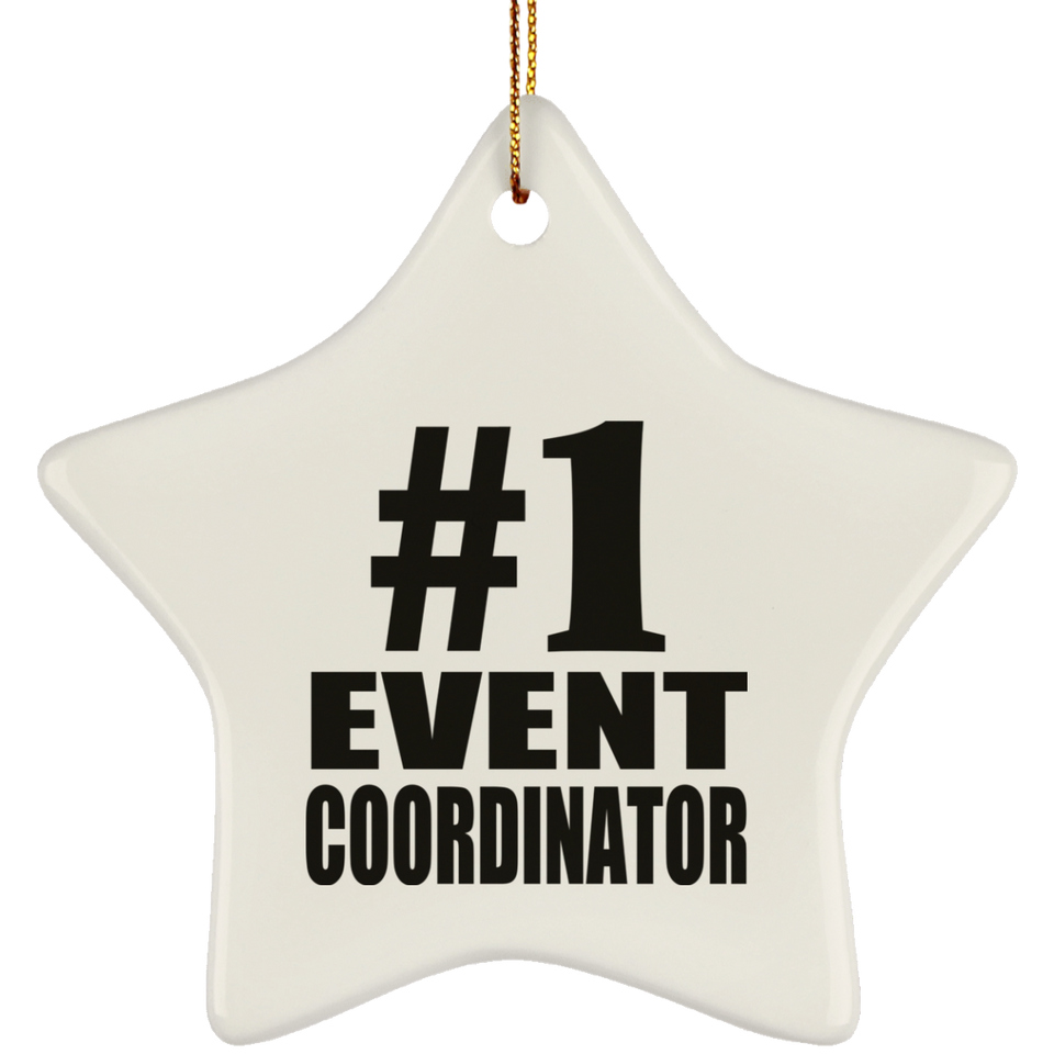 Number One #1 Event Coordinator - Star Ornament