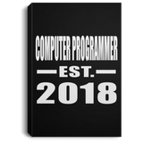 Computer Programmer Established EST. 2018 - Canvas Portrait