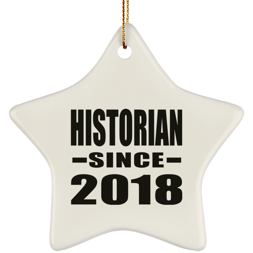 Historian Since 2018 - Star Ornament