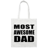 Most Awesome Dad - Tote Bag White