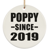 Poppy Since 2019 - Circle Ornament