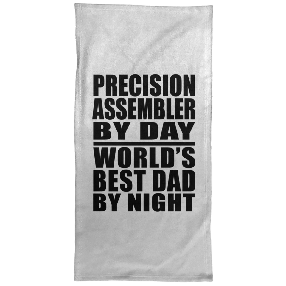 Precision Assembler By Day World's Best Dad By Night - Hand Towel
