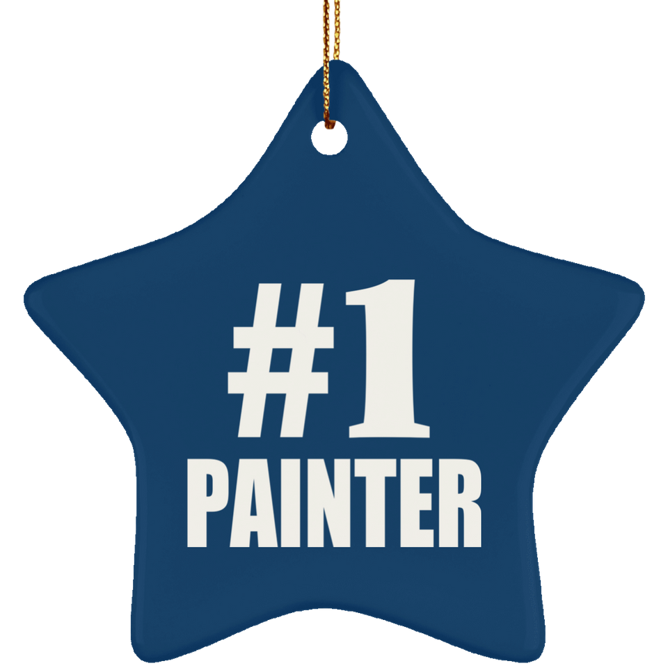 Number One #1 Painter - Star Ornament
