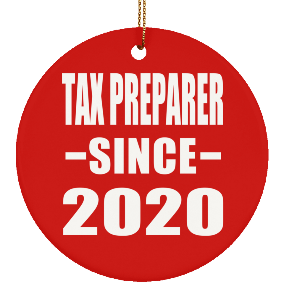 Tax Preparer Since 2020 - Circle Ornament