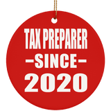 Tax Preparer Since 2020 - Circle Ornament