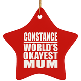 Constance World's Okayest Mum - Star Ornament