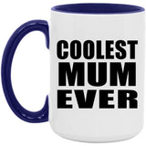 Coolest Mum Ever - 15oz Accent Mug Purple