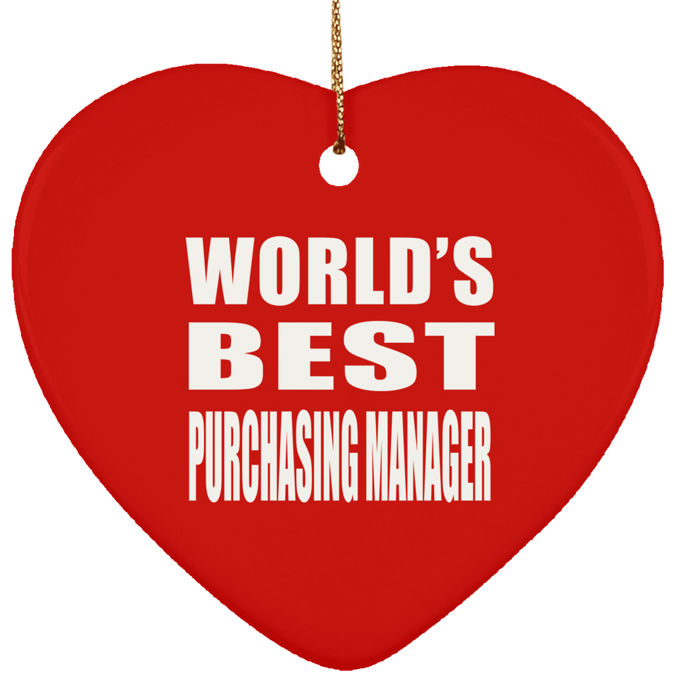 World's Best Purchasing Manager - Heart Ornament