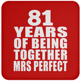 81st Anniversary 81 Years Of Being Mrs Perfect - Coaster