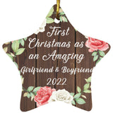 First Christmas As an Amazing Girlfriend & Boyfriend 2022 - Star Ornament A