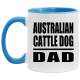 Australian Cattle Dog Dad - 11oz Accent Mug Blue