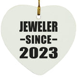Jeweler Since 2023 - Heart Ornament