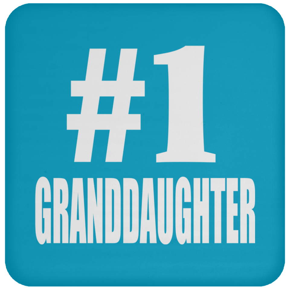 Number One #1 Granddaughter - Drink Coaster