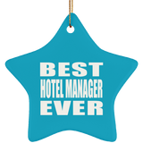 Best Hotel Manager Ever - Star Ornament