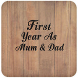 First Year As Mum & Dad - Drink Coaster C
