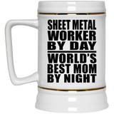 Sheet Metal Worker By Day World's Best Mom By Night - Beer Stein