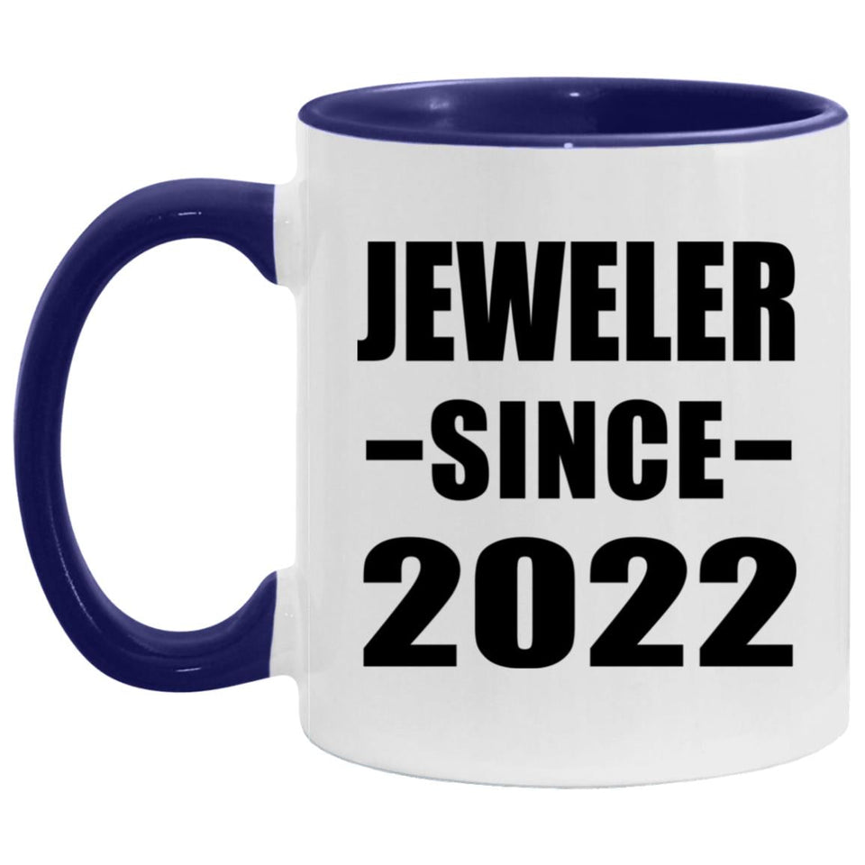 Jeweler Since 2022 - 11oz Accent Mug Purple