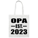 Opa Established EST. 2023 - Tote Bag White