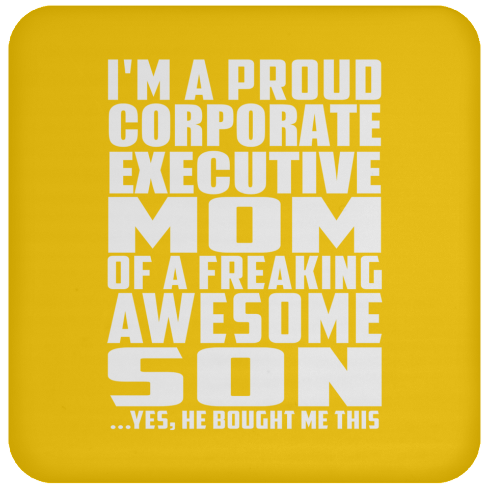 Proud Corporate Executive Mom Of Awesome Son - Drink Coaster