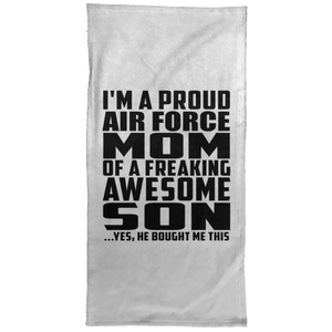 Proud Air Force Mom Of Awesome Son - Hand Towel