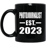 Photojournalist Established EST. 2023 - 11oz Coffee Mug Black