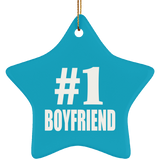 Number One #1 Boyfriend - Star Ornament