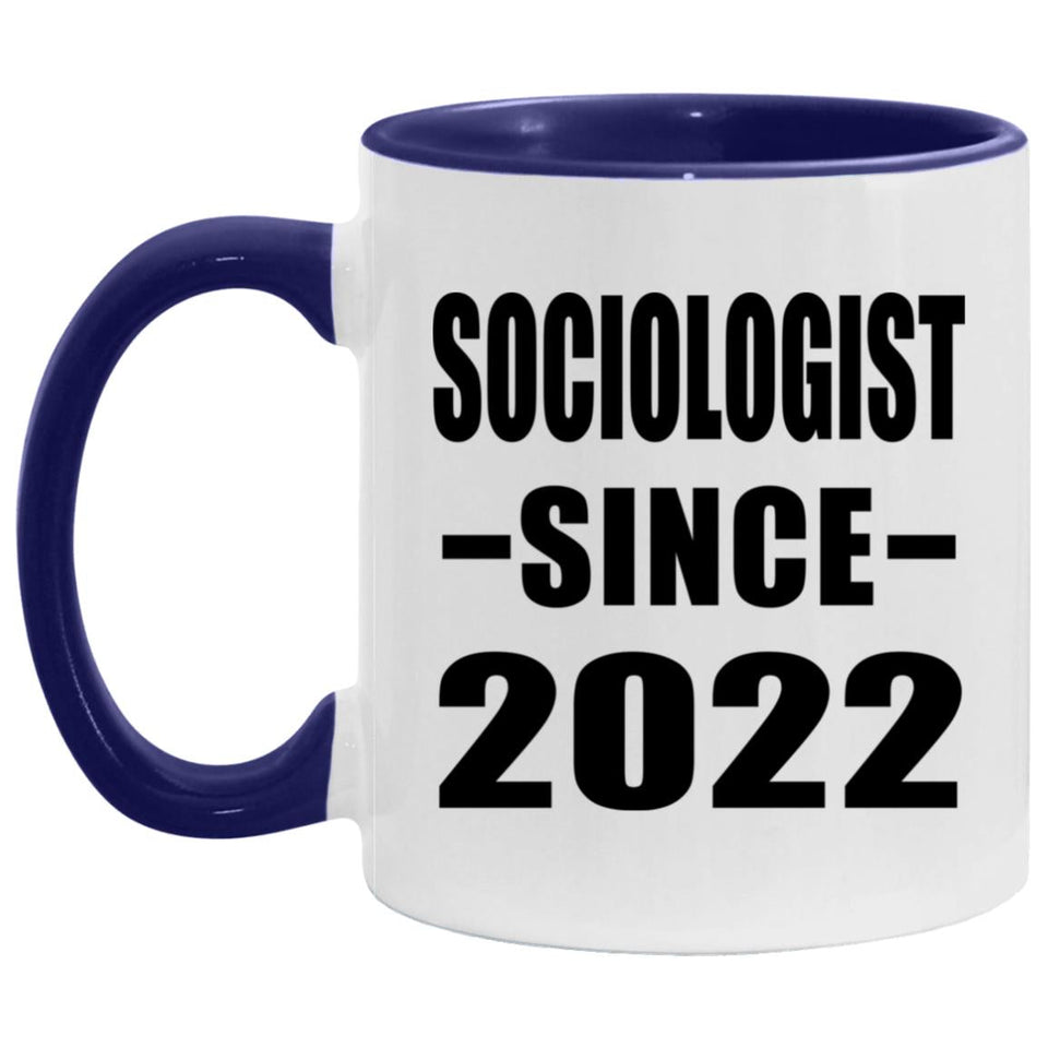 Sociologist Since 2022 - 11oz Accent Mug Purple