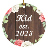 Kid Established Est. 2023 - Circle Ornament A
