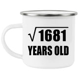 41st Birthday Square Root of 1681 Years Old - 12oz Camping Mug