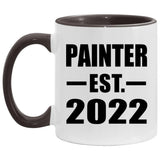 Painter Established EST. 2022 - 11oz Accent Mug Black