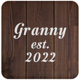 Granny Established EST. 2022 - Drink Coaster D