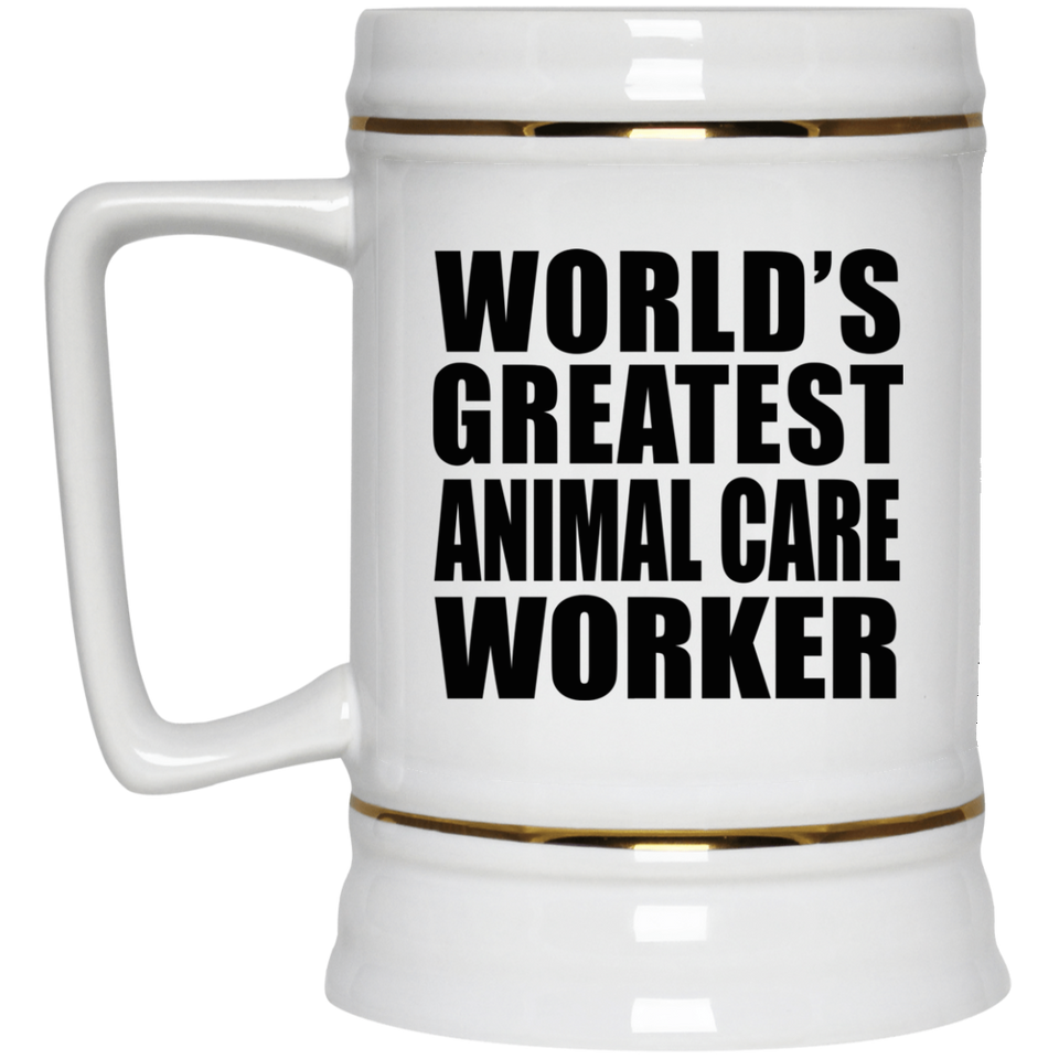 World's Greatest Animal Care Worker - Beer Stein