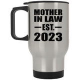 Mother In Law Established EST. 2023 - Silver Travel Mug