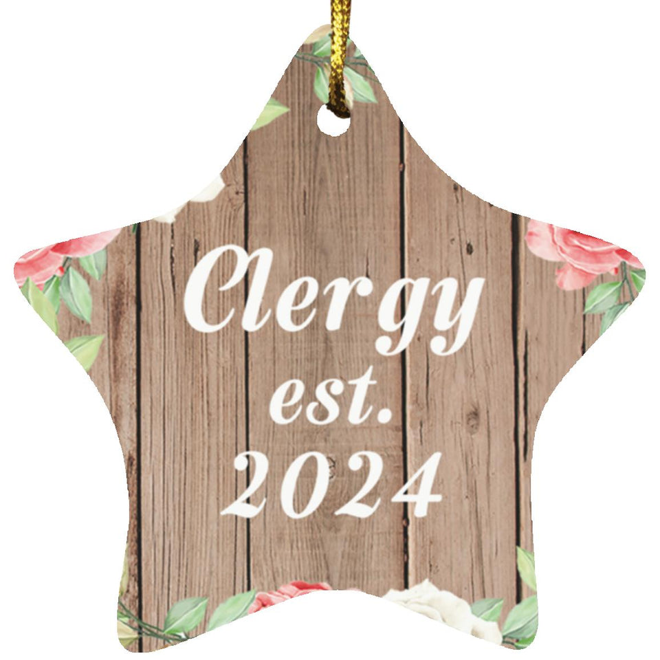 Clergy Established Est. 2024 - Star Ornament B