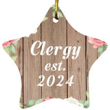 Clergy Established Est. 2024 - Star Ornament B