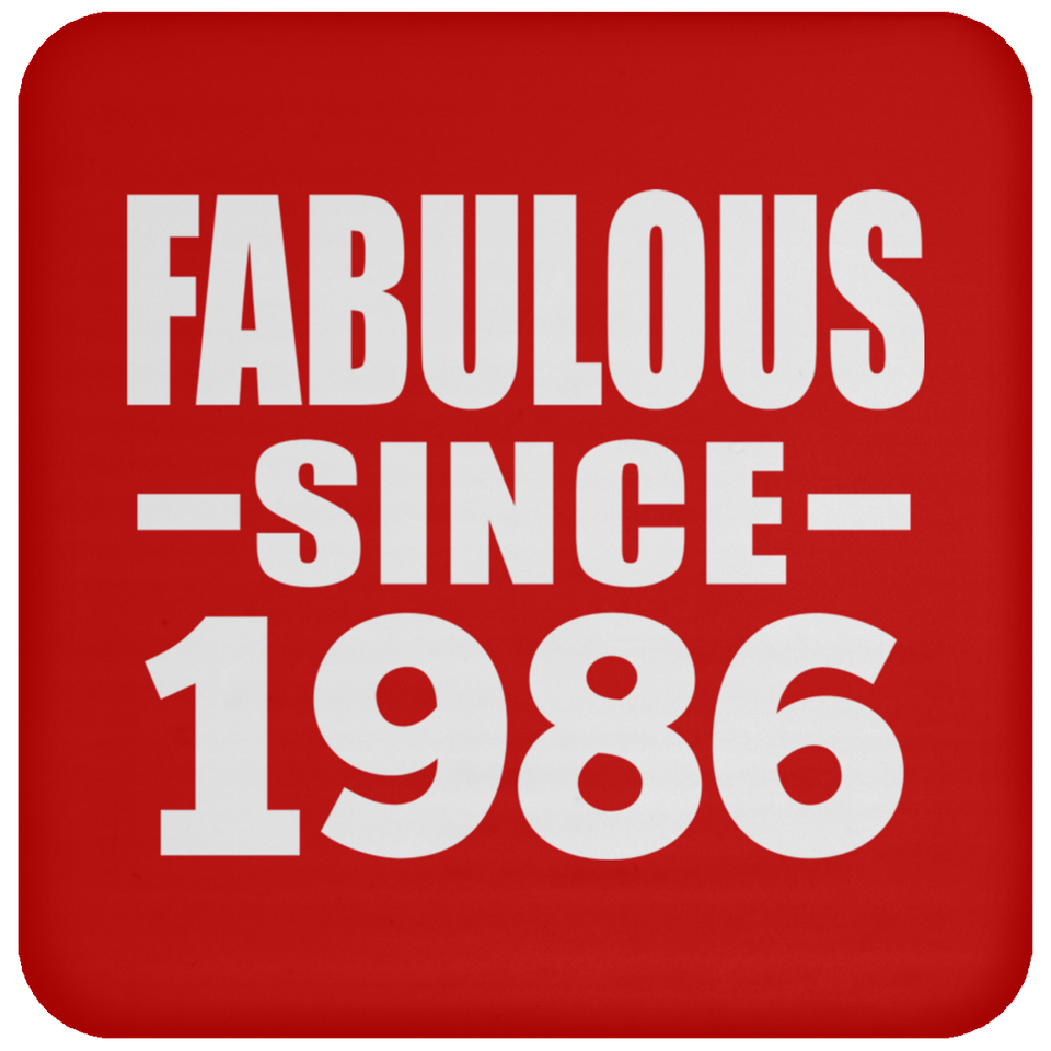 38th Birthday Fabulous Since 1986 - Drink Coaster