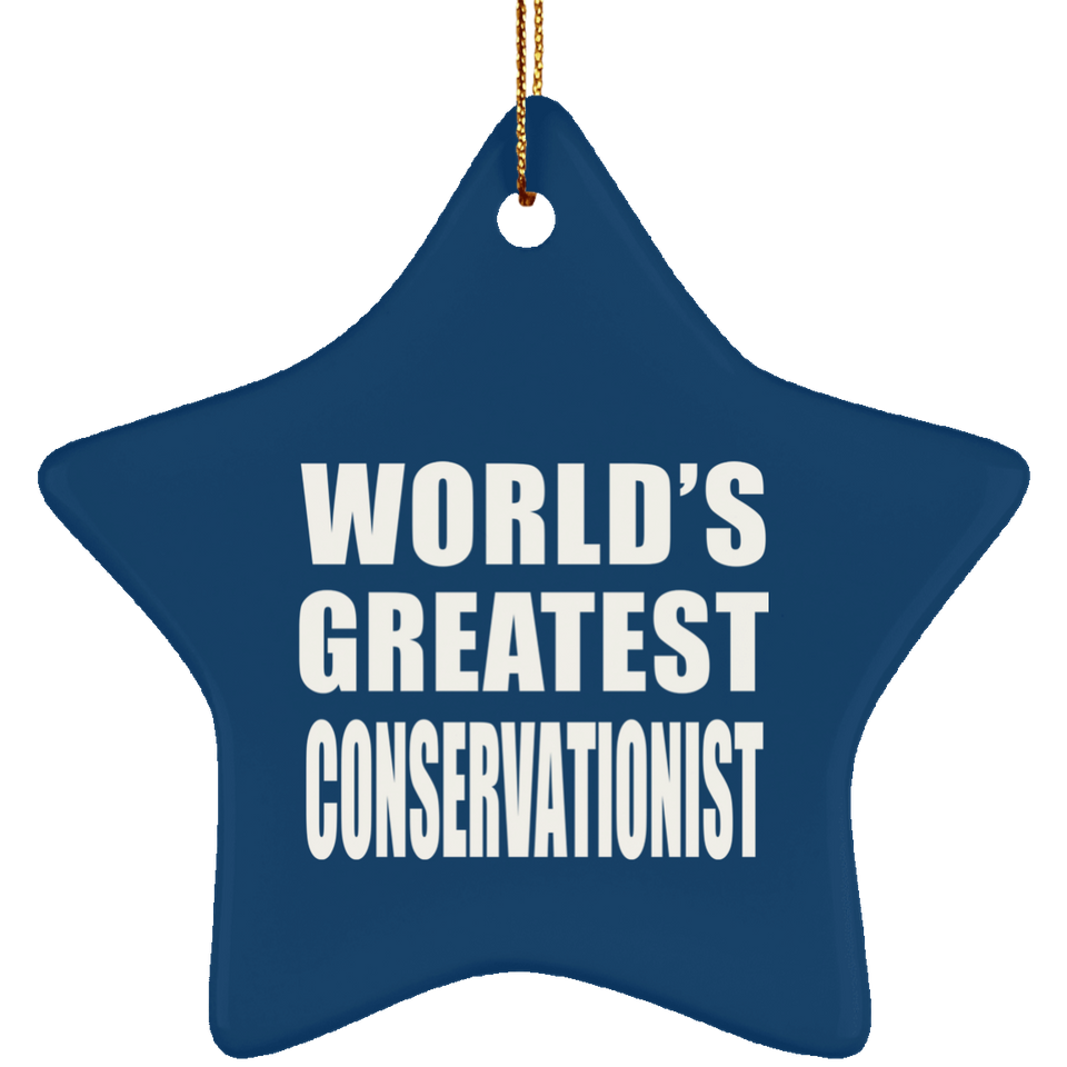 World's Greatest Conservationist - Star Ornament