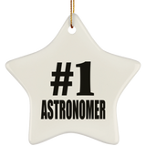 Number One #1 Astronomer - Star Ornament