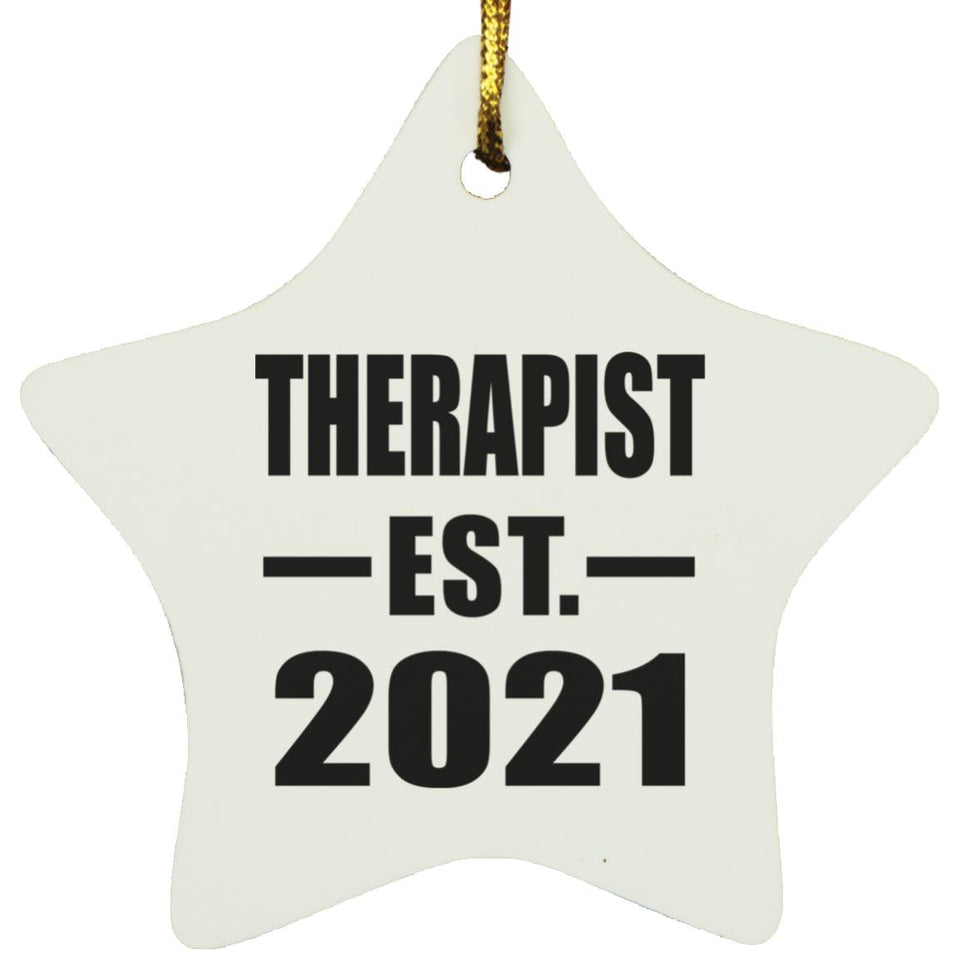 Therapist Established EST. 2021 - Star Ornament