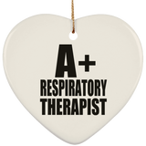 A+ Respiratory Therapist - Heart Ornament