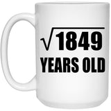 43rd Birthday Square Root of 1849 Years Old - 15oz Coffee Mug