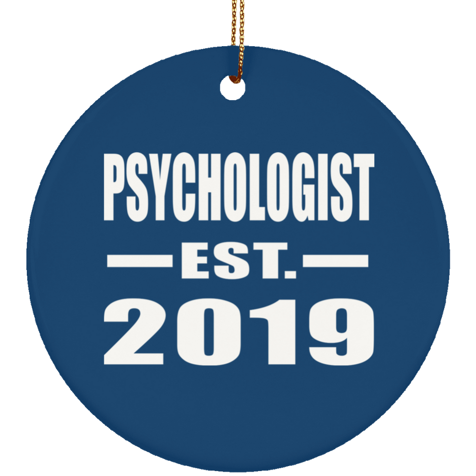 Psychologist Established EST. 2019 - Circle Ornament