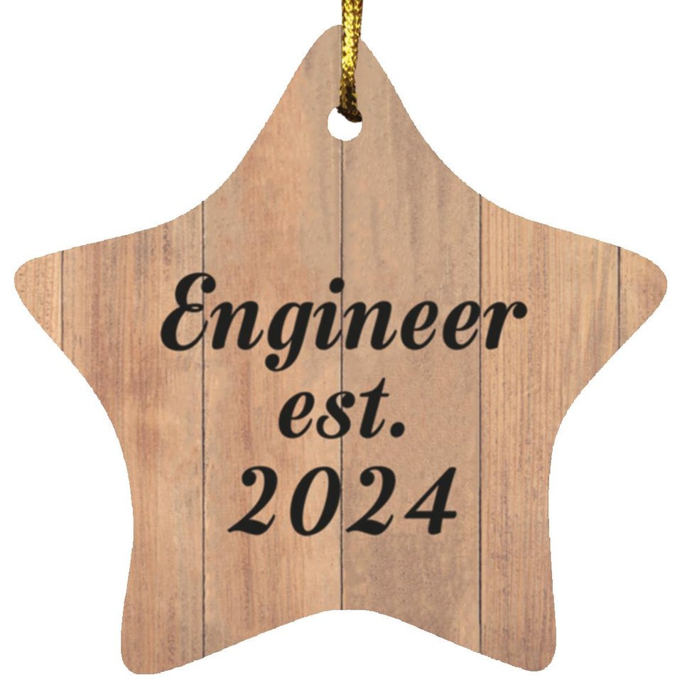 Engineer Established Est. 2024 - Star Ornament C