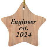 Engineer Established Est. 2024 - Star Ornament C