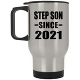 Step Son Since 2021 - Silver Travel Mug